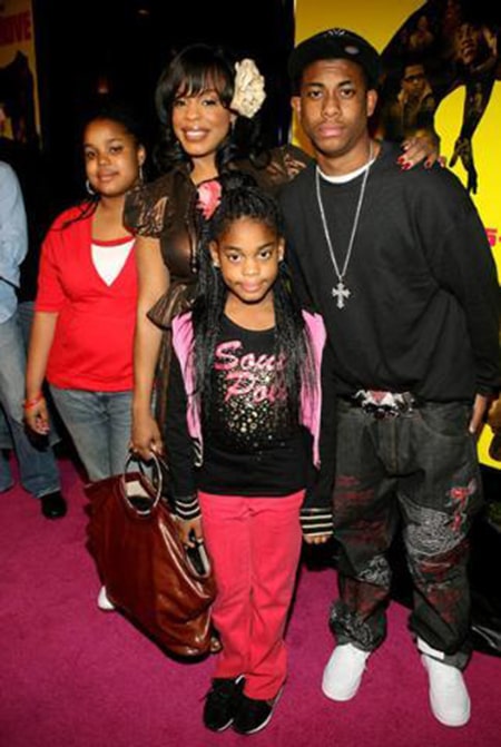 Niecy Nash and her three children she shares with her first husband Don Nash