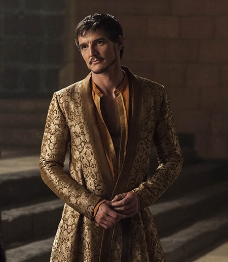 Actor Pedro Pascal as GOT character Prince Oberyn Martell