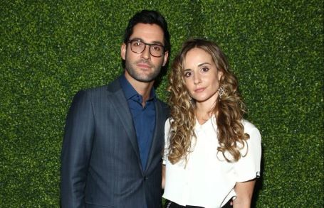 Tom Ellis with his wife Meaghan Oppenheimer