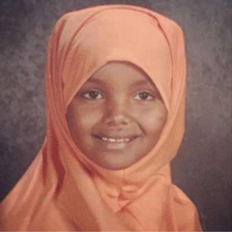 Halima Aden when she was a child.
