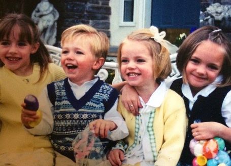 Lucky Blue Smith along with his sisters in childhood