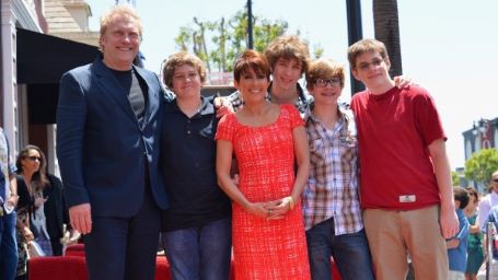 Patricia Heaton with her family