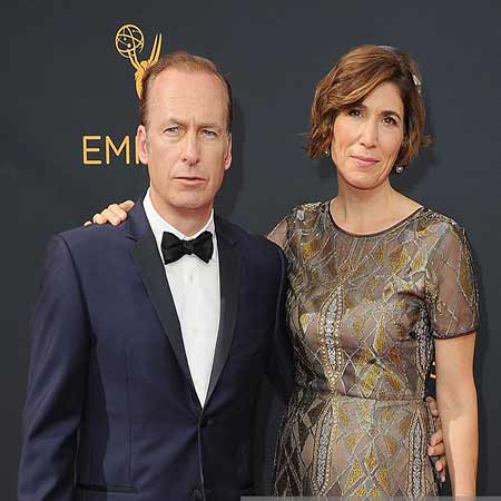 Bob Odenkirk with his wife, Naomi Yomtov at the Emmys.