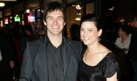 Antony Starr and his partner Lucy McLay at Qantas New Zealand Television Awards 2008