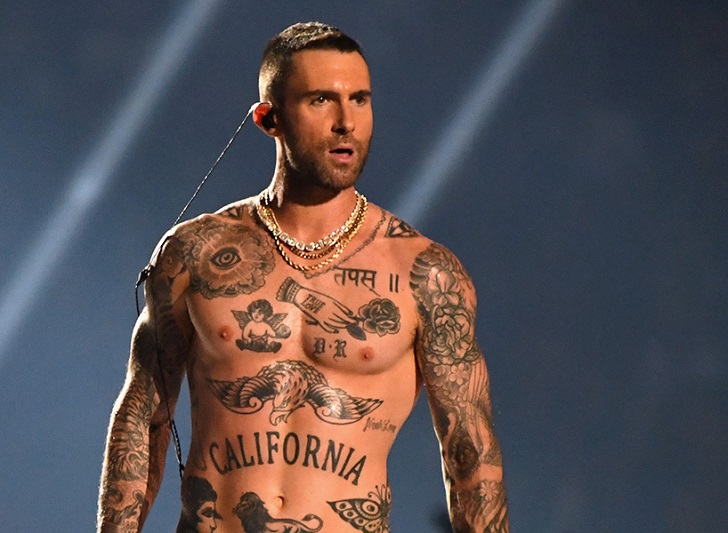 A Look At The More-Than-Two-Dozens Tattoos Of Maroon 5 Frontman Adam Levine
