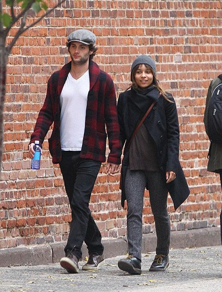 Actor Penn Badgley dated Zoe Kravitz from 2011 to 2013
