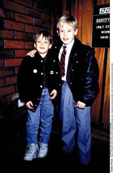 Actor Kieran Culkin and his older brother Macaulay Culkin in 1991