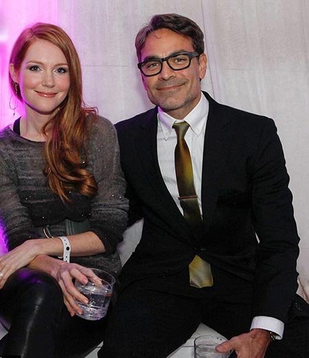 Actress Darby Stanchfield and husband Joseph Mark Gallegos captured together in 2012