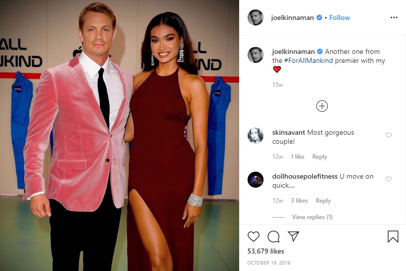 Joel flaunting his relationship with current flame, Kelly Gale on Instagram