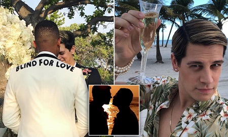 Yiannopoulos married his partner in an extravagant wedding ceremony at the Four Seasons Resort Hualalai